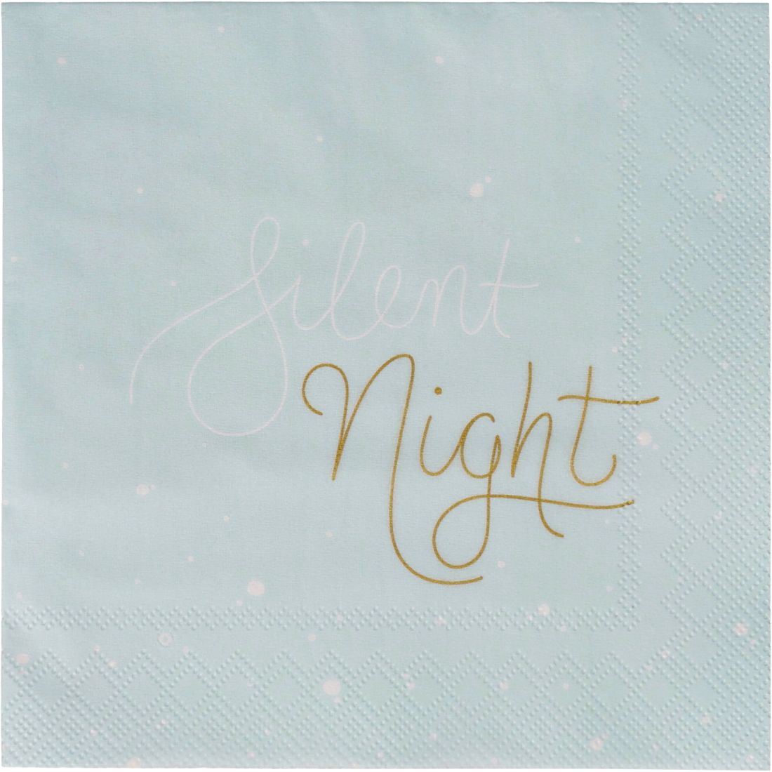 Packung der kleinen, 3-lagigen räder Papierservietten Silent night für den Weihnachtsabend