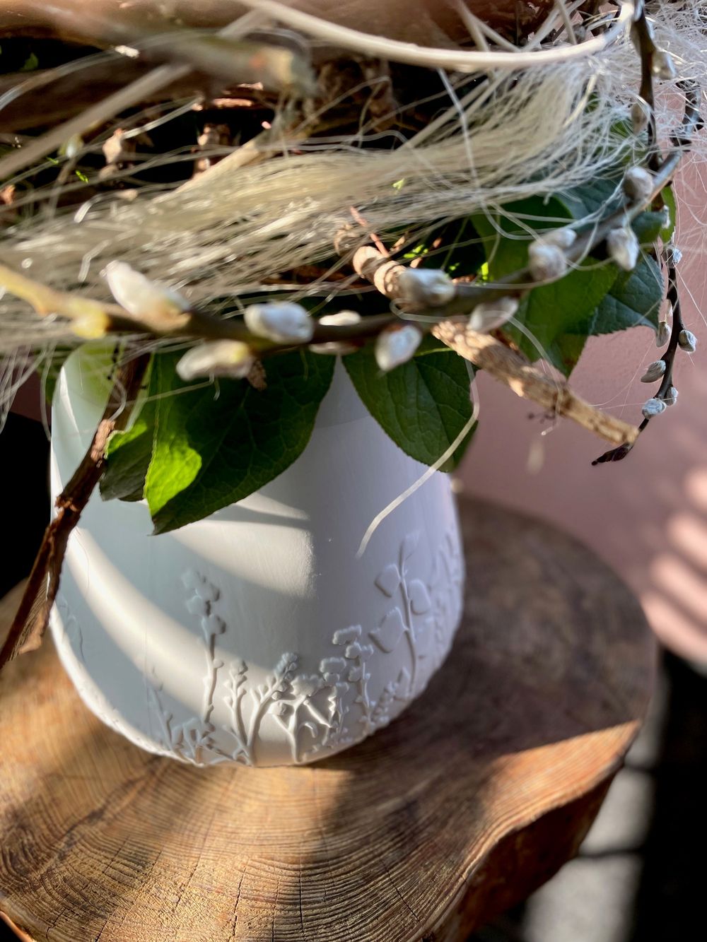 vasen, pflanzenvase, weiße vase, embossed muster, dekorative pflanze