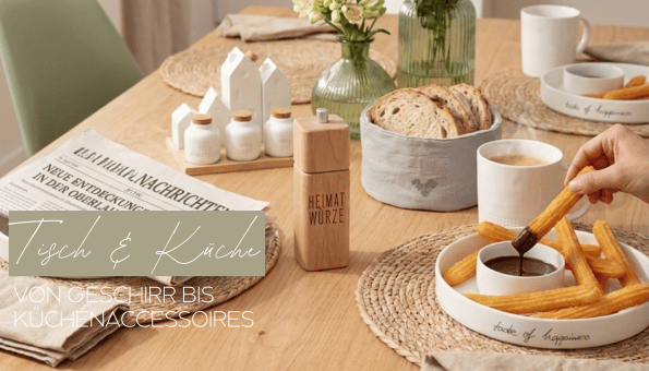 Holz, Tischdeko, Kaffee-Set, Brotkorb, Servierplatte