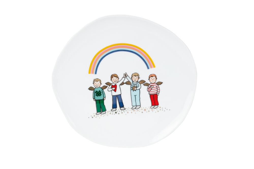 92183_result Himmlische Brüder Teller Dia 14 cm - Decalfehler