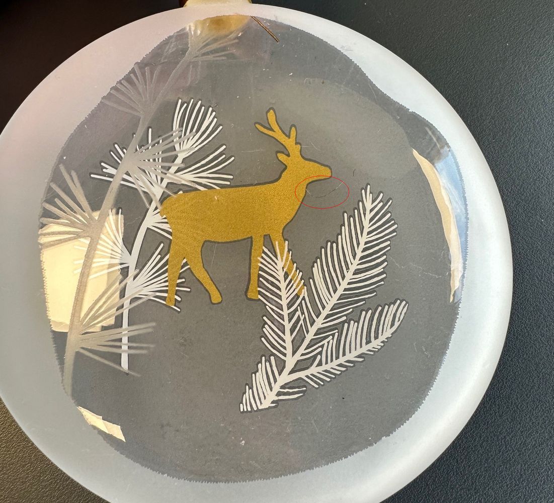 Hirsch, Goldfolie, Dekoration, Weihnachten, Silberglas