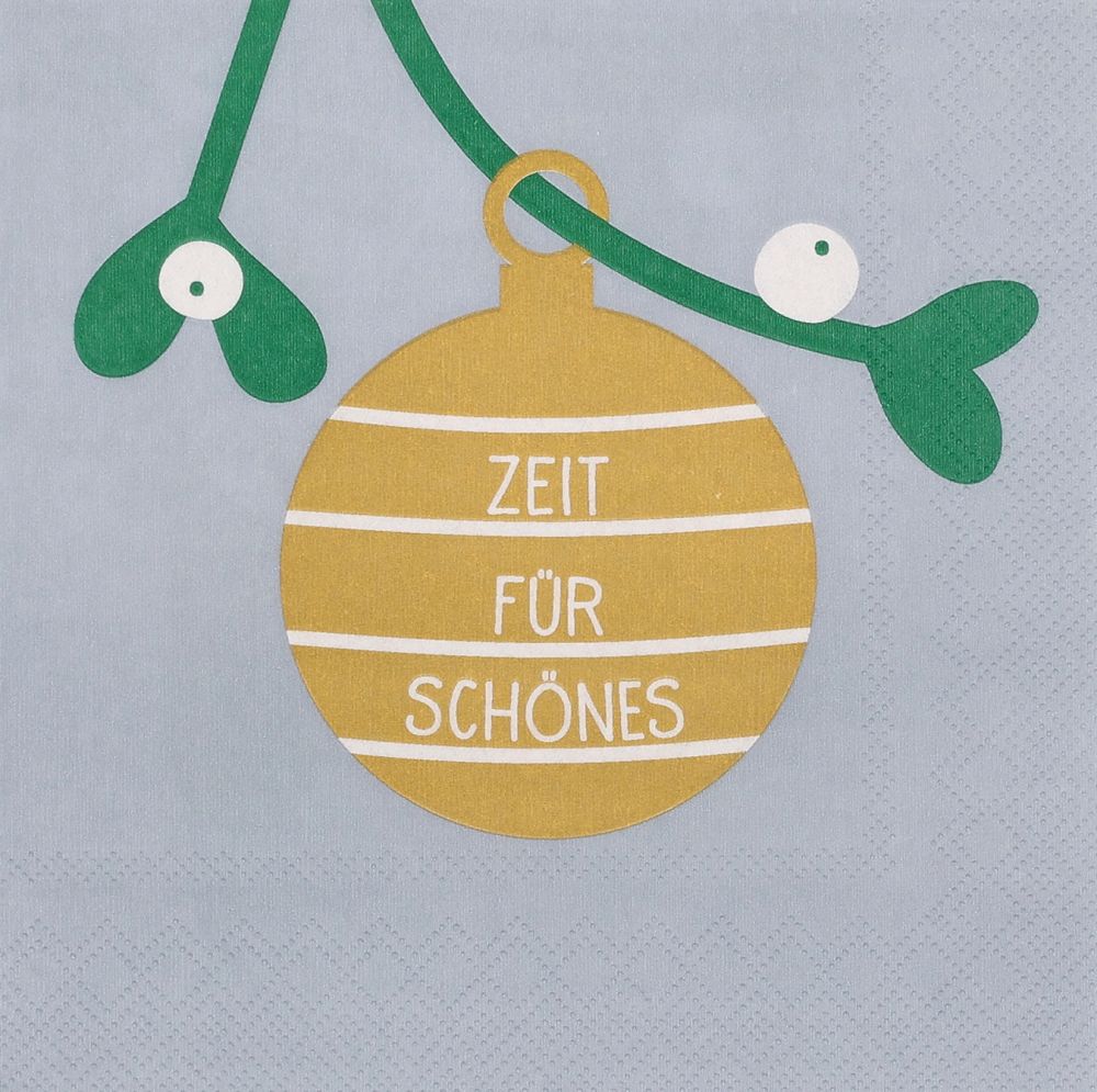 Servietten "Zeit für Schönes" Gold, Zubehör