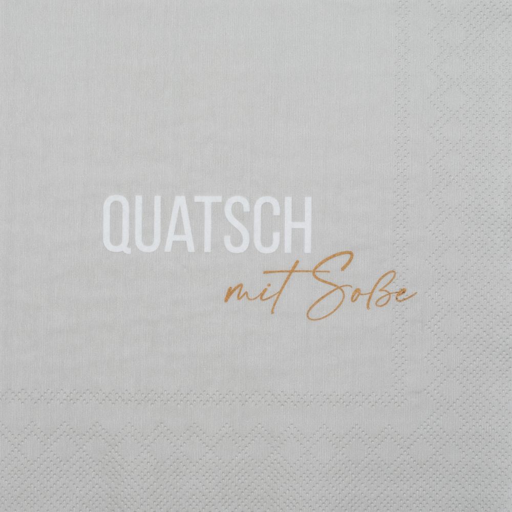 Serviette "Quatsch mit Soße"