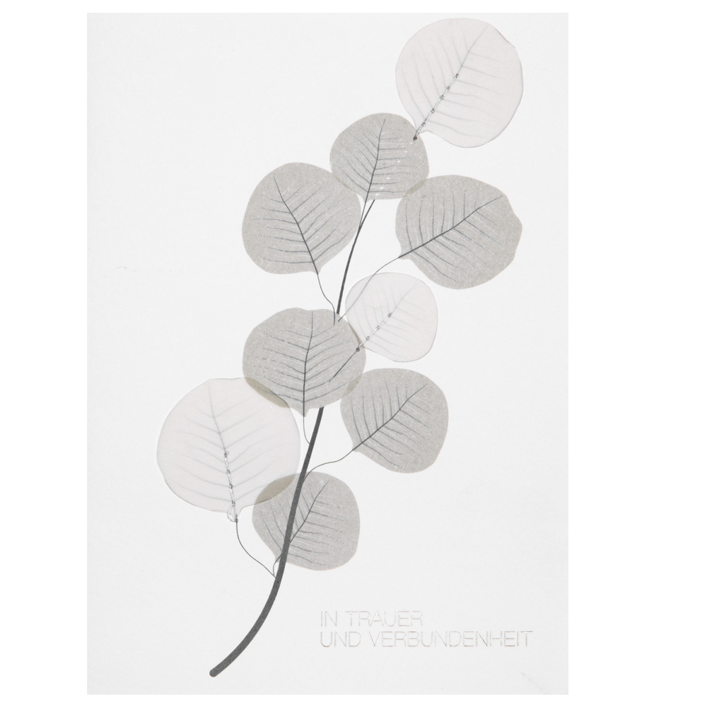 AB63020 Beileidskarte "In Trauer und Verbundenheit"
