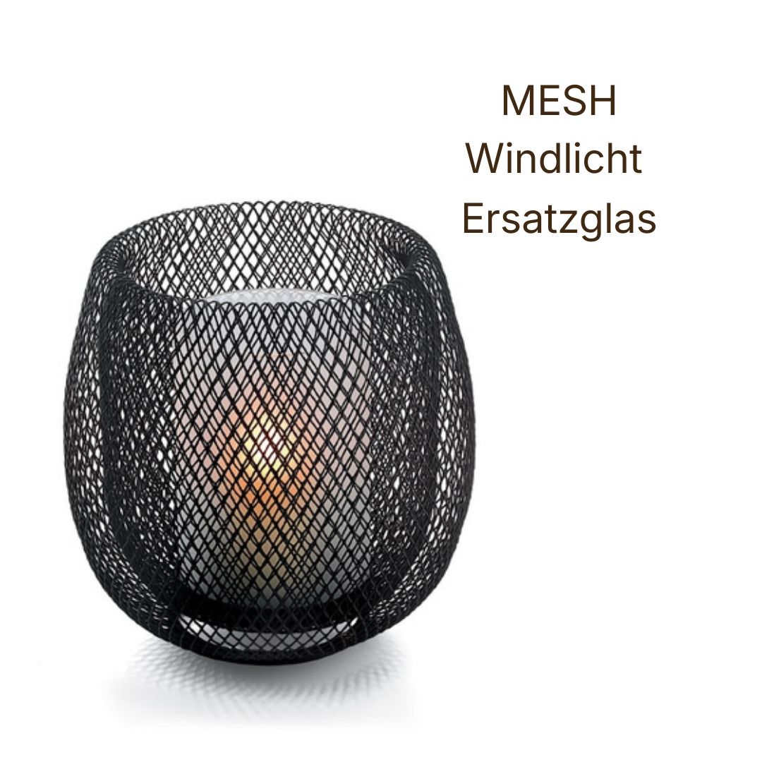 Lunite, Windlicht, Ersatzglas, Mesh, Holder