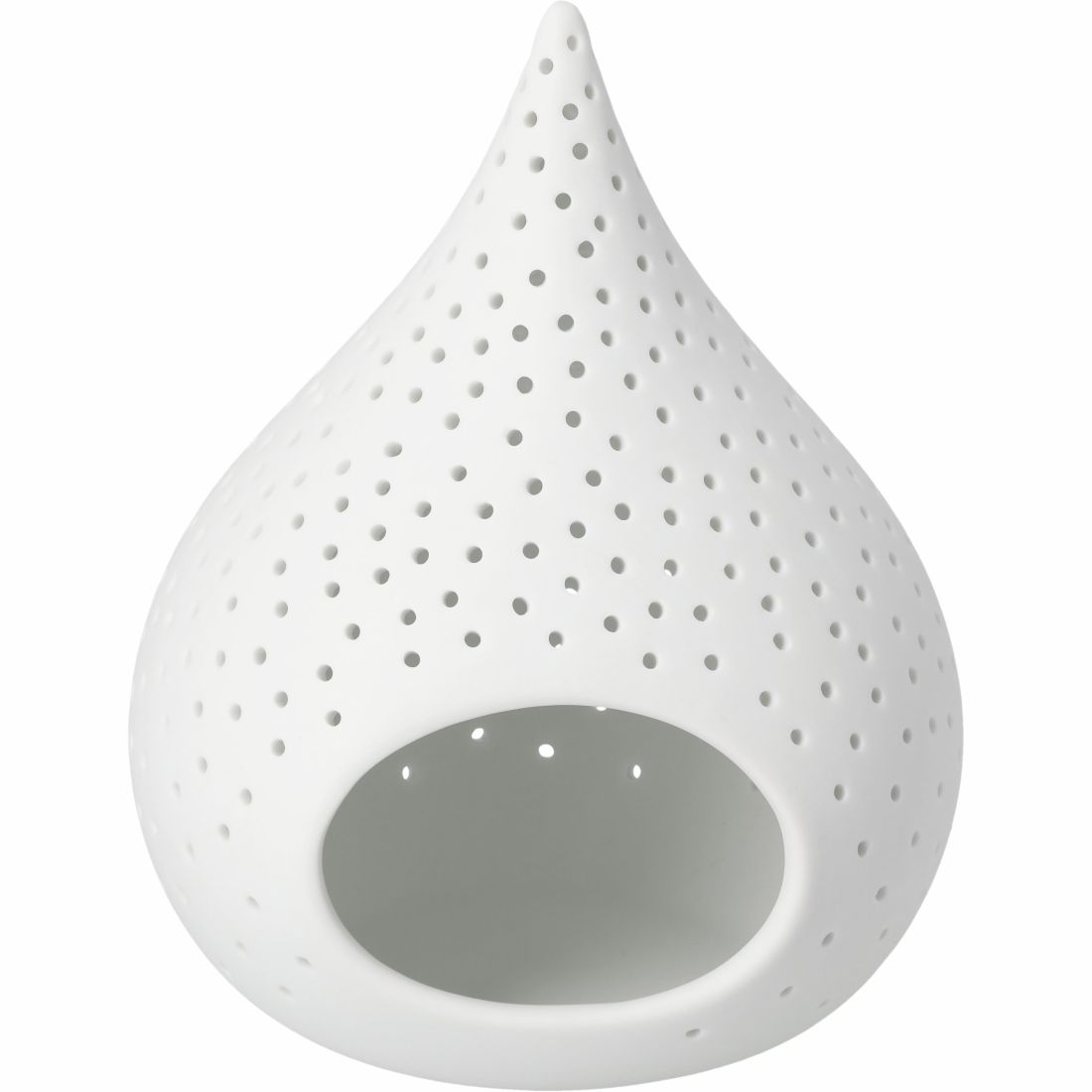 diffuser, keramik, weiß, perforiert, tropfenform