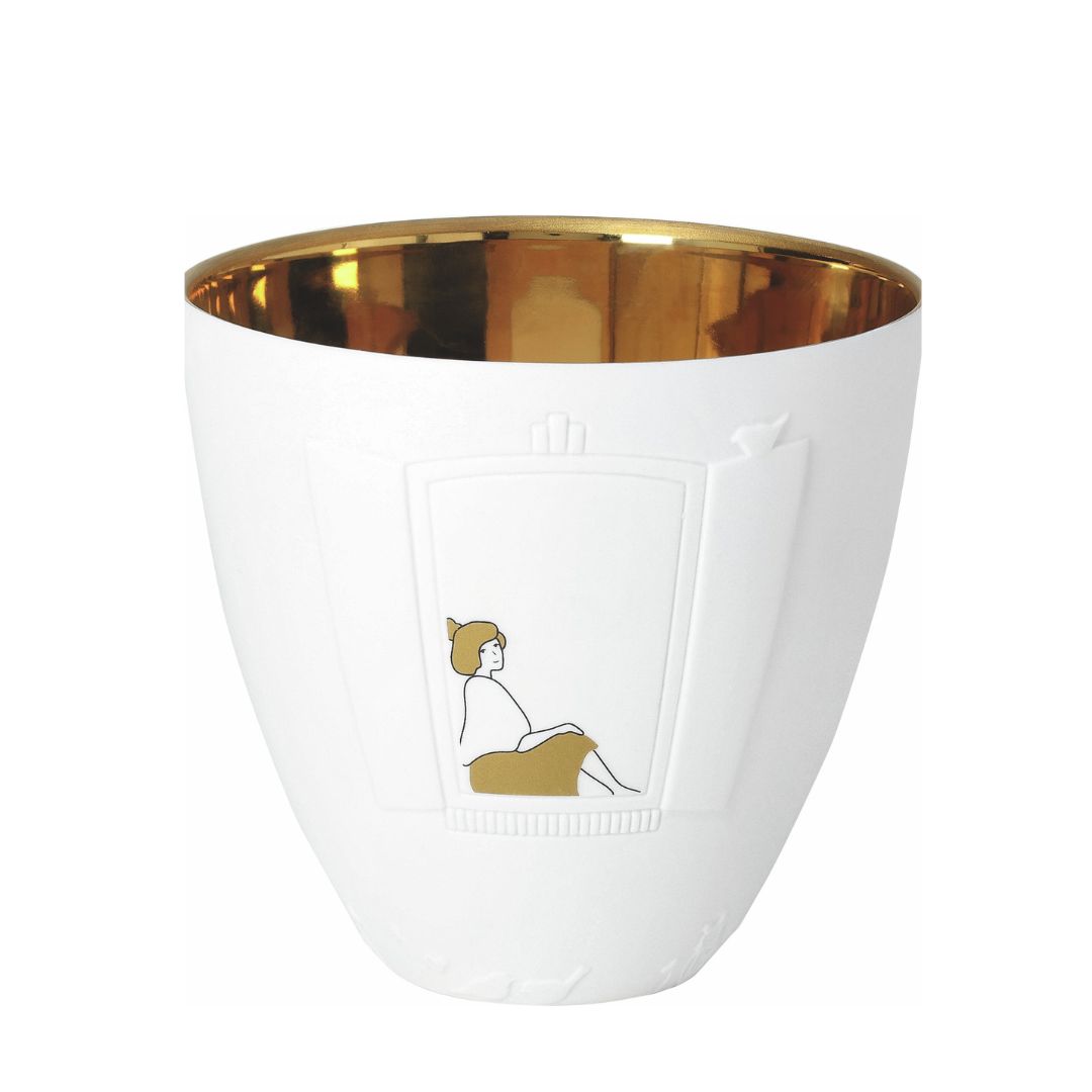 Poesielicht "Auszeit" Schale, Töpferei, Person, Glas