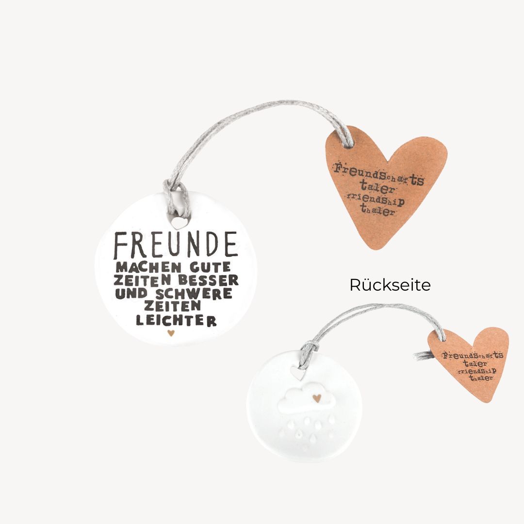 Freundschaftstaler "Freunde machen gute Zeiten besser" Zubehor, Ohrring, Schmuck