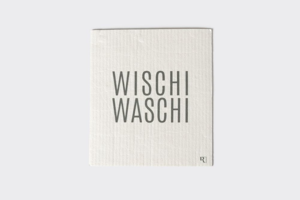 Schwammtuch 2er Set "Wischi Waschi" Seite, Text, Buch, Veröffentlichung, Leinen