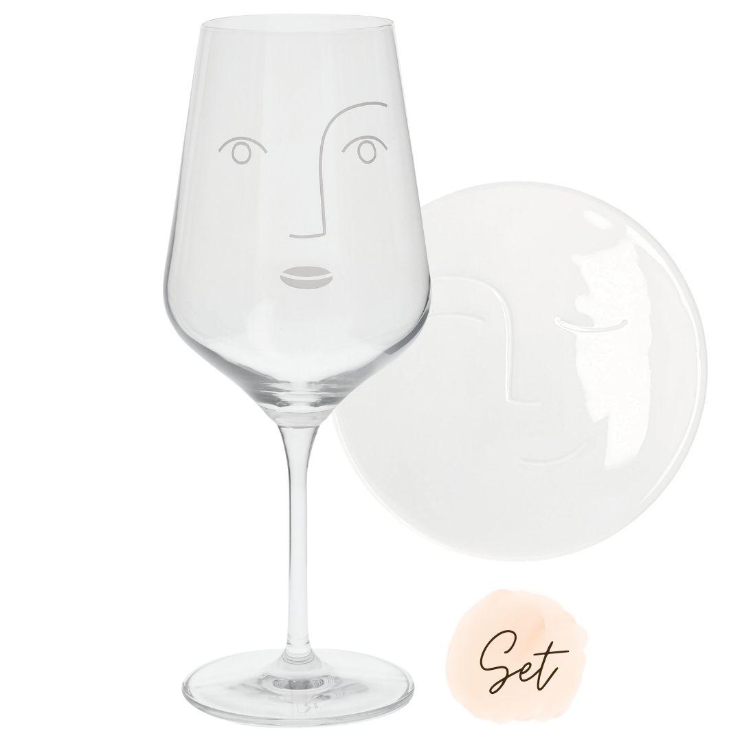 Spar-Set bestehend aus räder Weinglas und Porzellan Topper Genießer mit 15 Prozent Rabatt