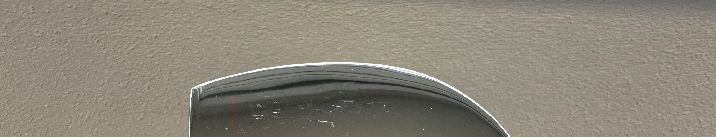 golfschlägerkopf, kratzer, metall, silber, reflektiv