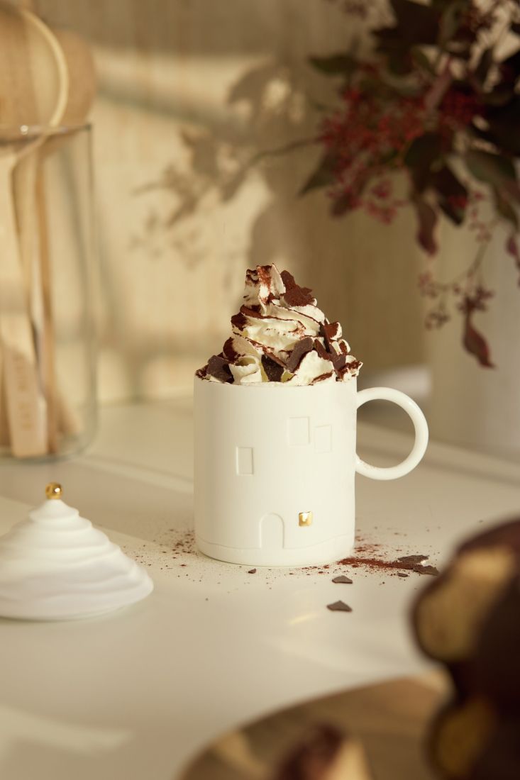 Kaffeetasse, Schokolade, Schlagsahne, Cupcake-Topper, Weiß