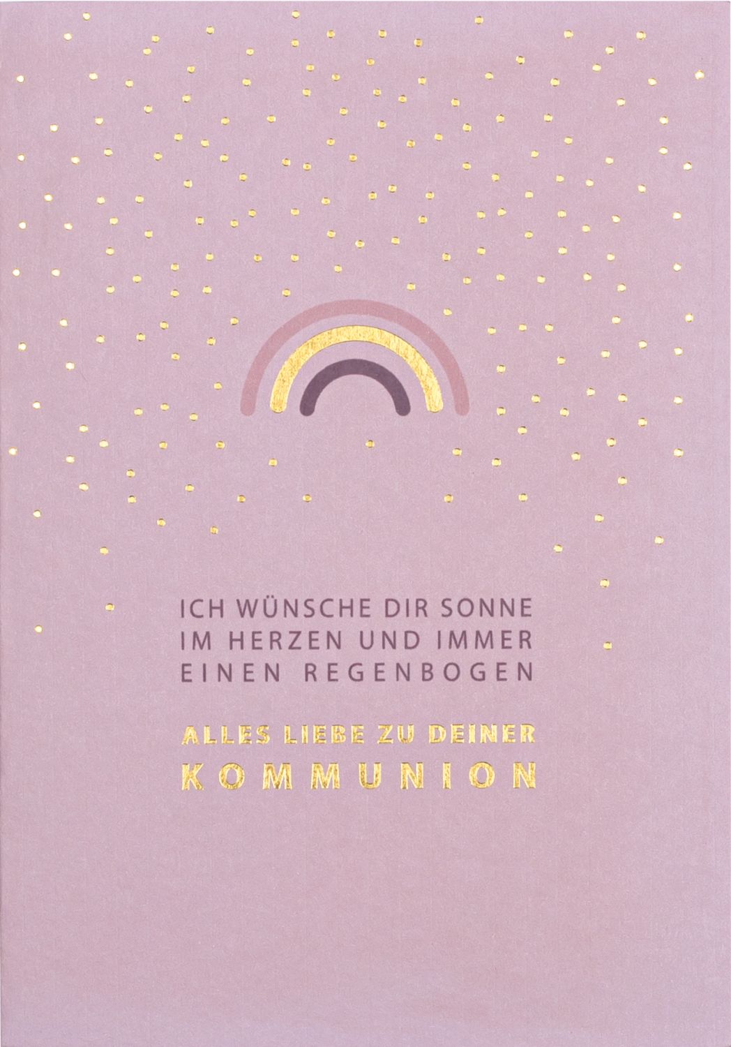 Segenkarte Regenbogen Kommunion