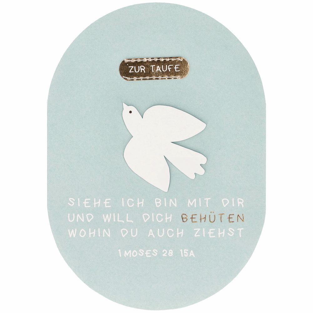 Taufkarte "Siehe ich bin mit dir" Papier