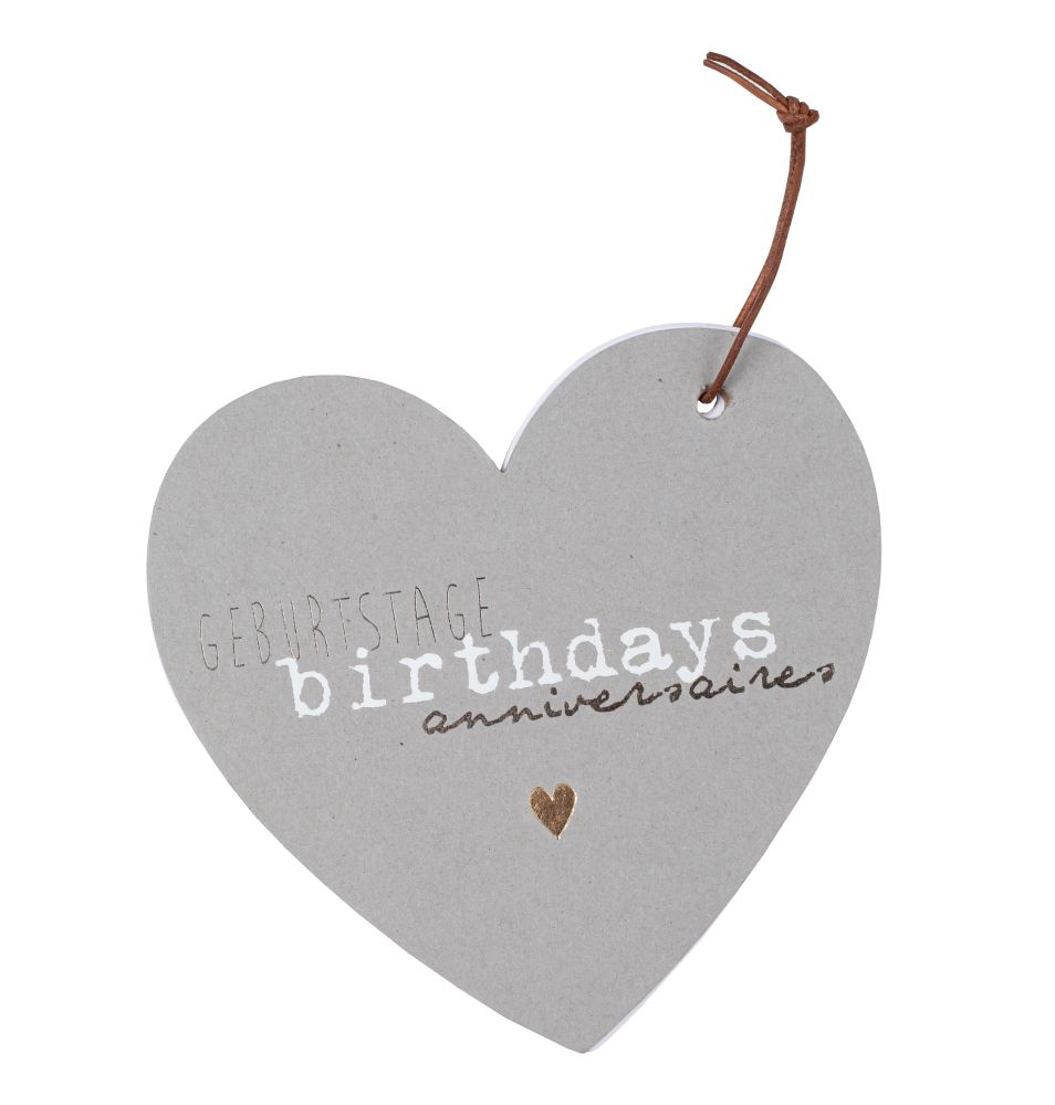 Herzkalender Geburtstag