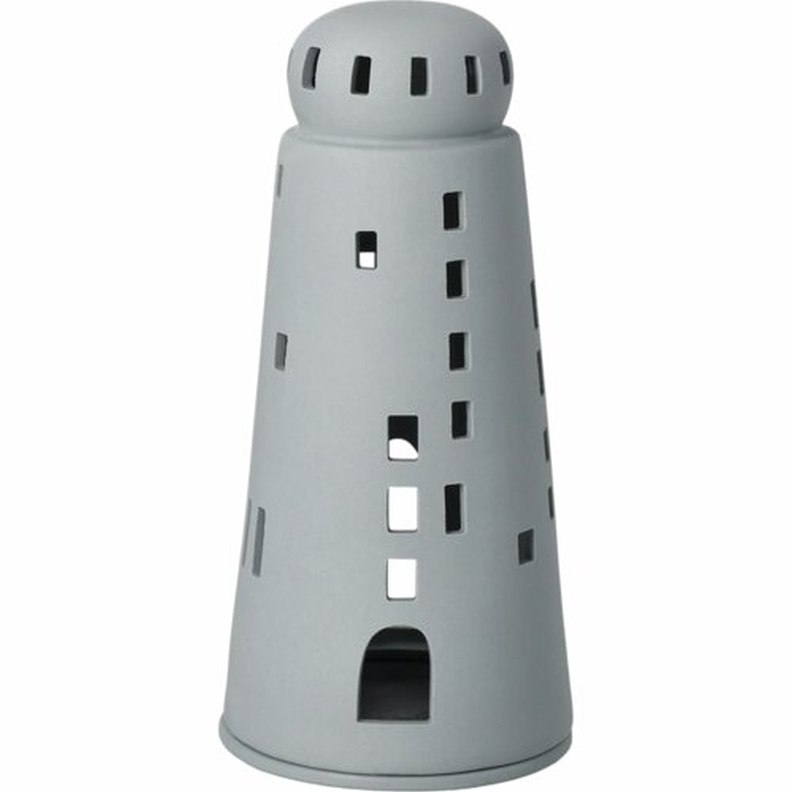 Farbiger Leuchtturm, grau