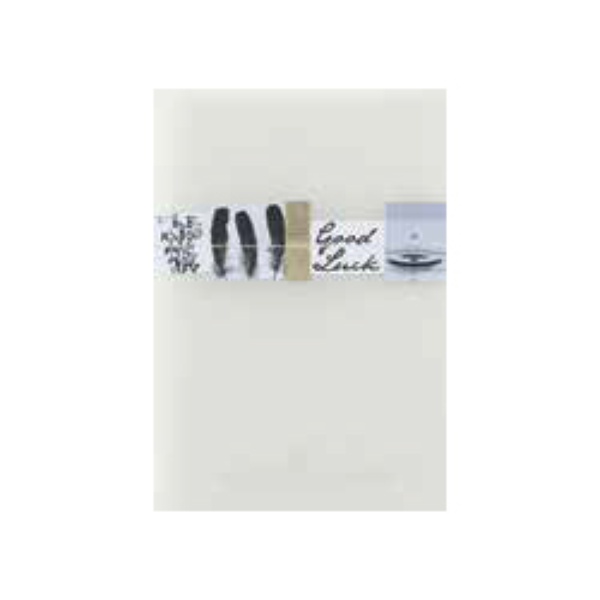 Papierschnipsel Karte "Luck"