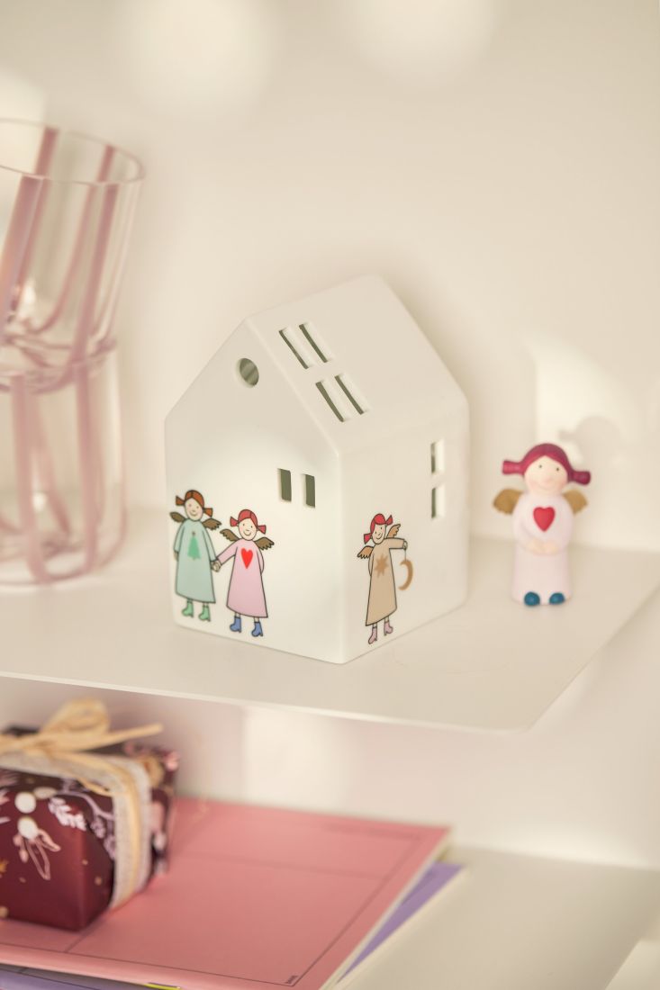 Porzellanhaus, Engel figur, Dekorationsfigur, weißes Modell, Haus Ornament