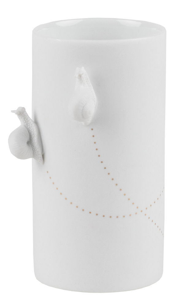 15417k Porzellangeschichten Vase "Schnecke"