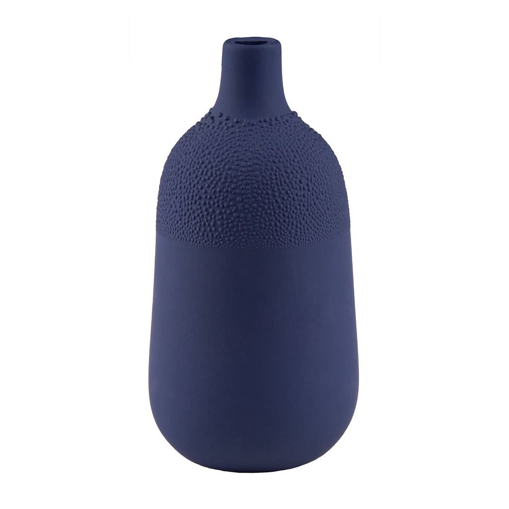 Perlenvase Indigoblau - Design 4
