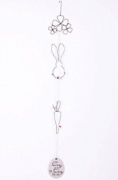 Frühlingsdrahtkette "Every bunny needs some bunny"