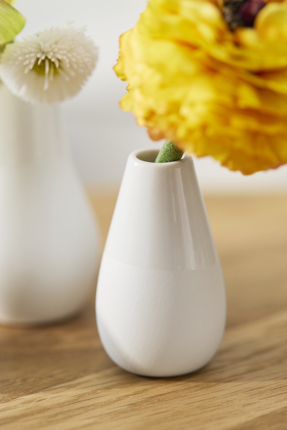 Vase, Kirchenglasur, weiße Vase, Porzellanvasen, Blumenvase