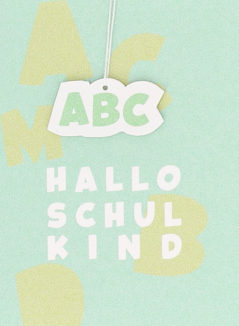 Minikarte "ABC Hallo Schulkind" Text