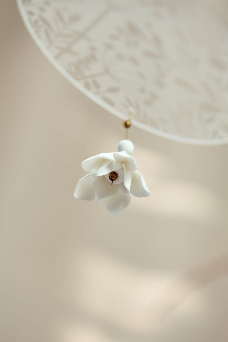 Blume, Hänger, Anhängerblume, Kunstblume, Weiß