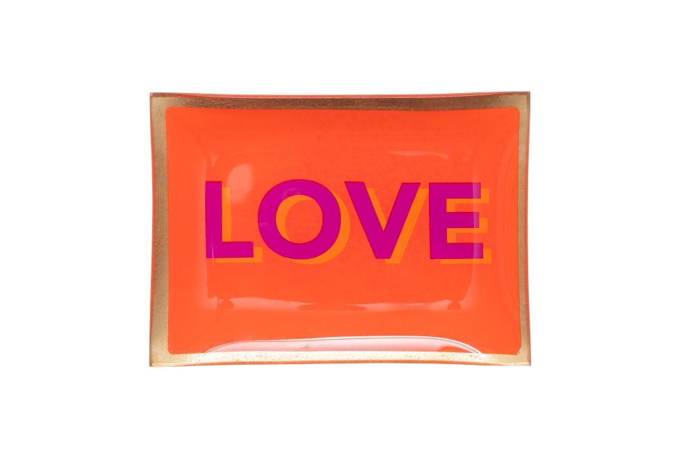 Love Plates, Glasteller "Love" Flasche