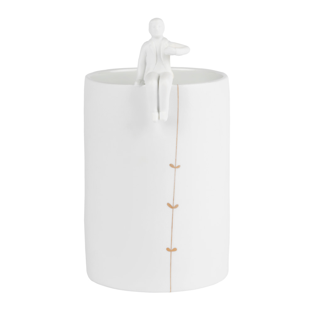 Porzellangeschichten Vase "Gärtner"