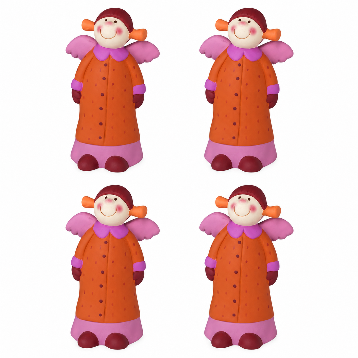 Kunststofffigur, Engel, Dornenorange, Kleidung, Spielzeugfigur