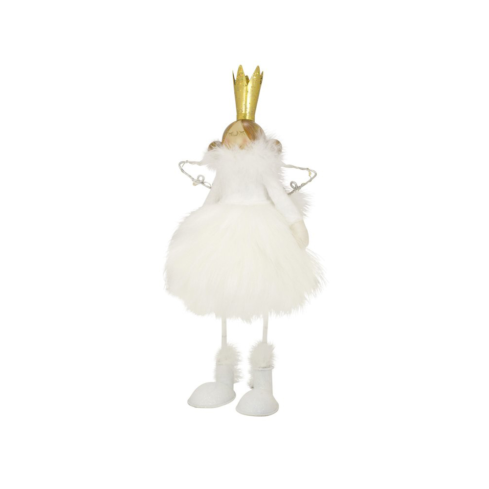 ABwh-096 Engel mit LED Flügeln, weiss