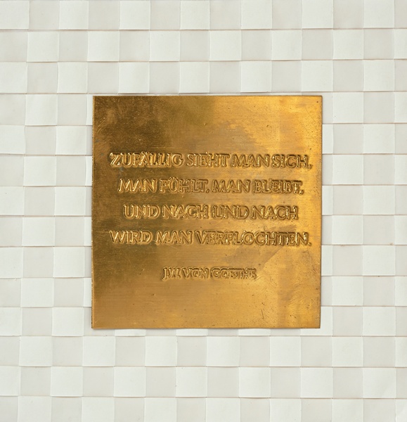 Flechtkarte Hochzeit "Zufällig sieht man ..."