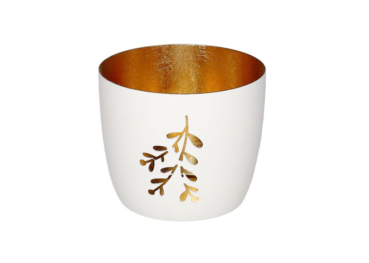 Madras Windlicht "Mistelzweig" Töpferei, Kunst, Porzellan, Tasse