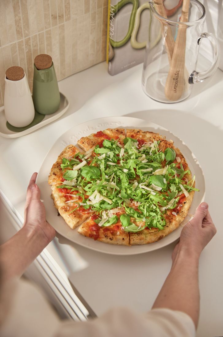 Essen, Präsentation des Essens, Pizza