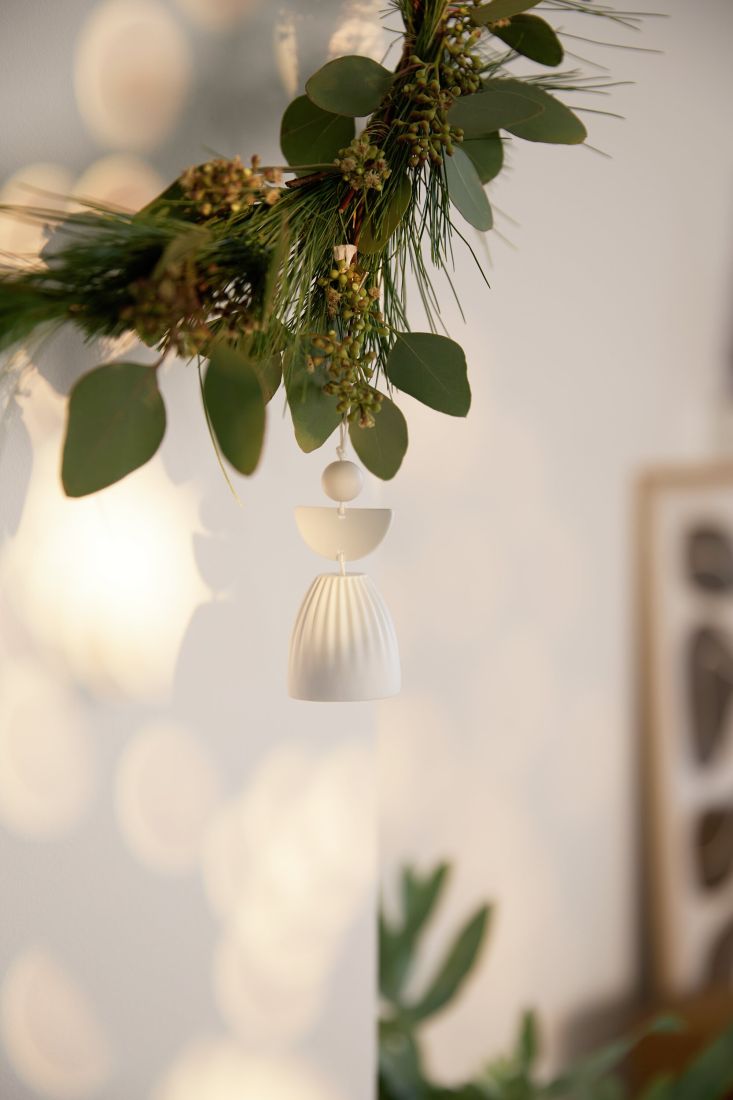 Weihnachtsdeko, Hängedekoration, Pins, Grünzweige, Kerzenhalter