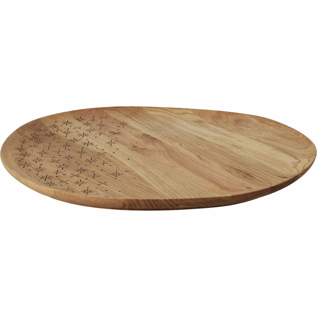 Holzplatte, Runde Servierplatte, Holzfinish, Holzmaserung, Dekorplatte