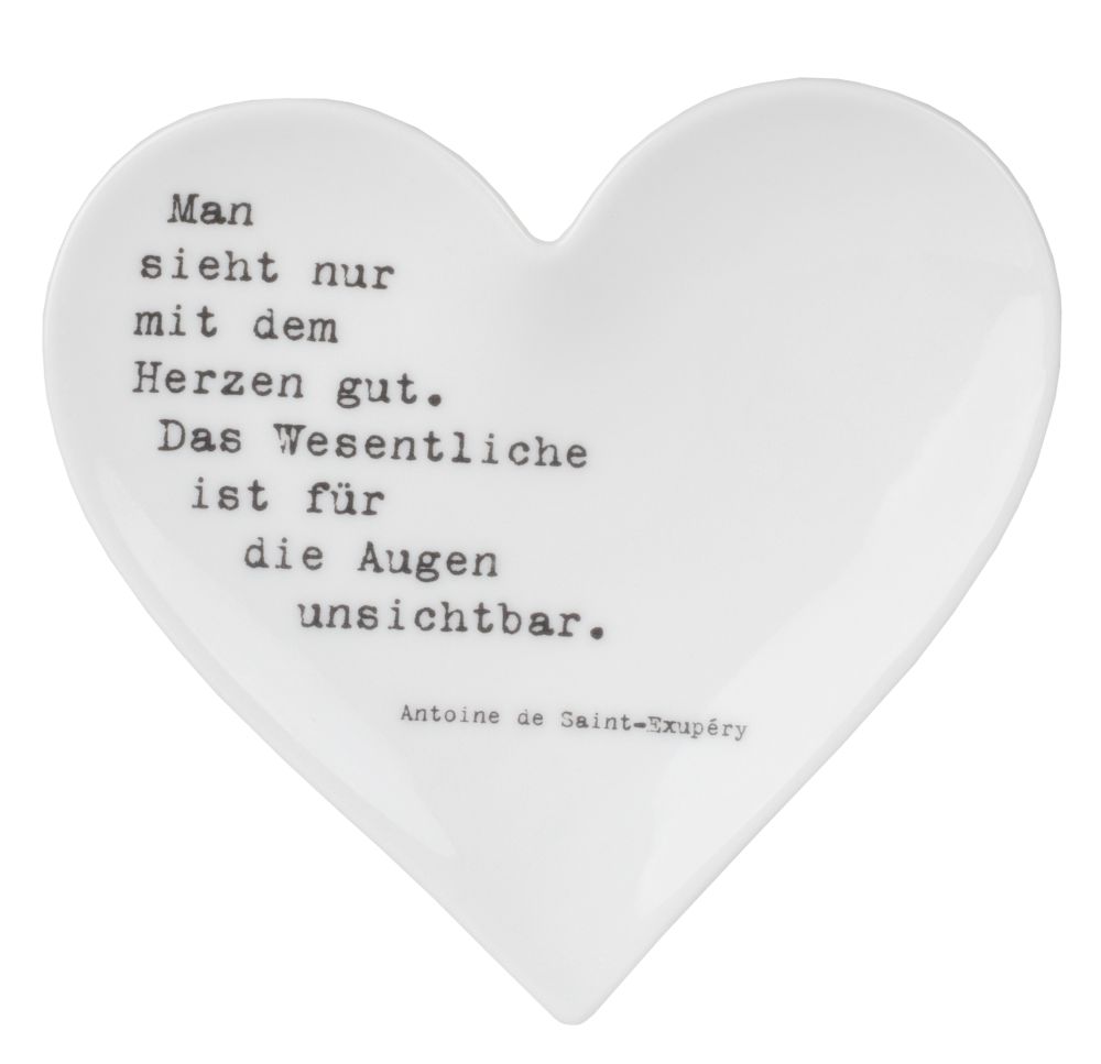 Herzteller klein "Man sieht nur"