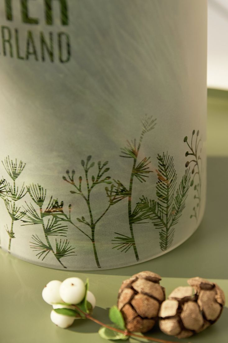 Glaszylinder Windlicht von Räder Winterzauber