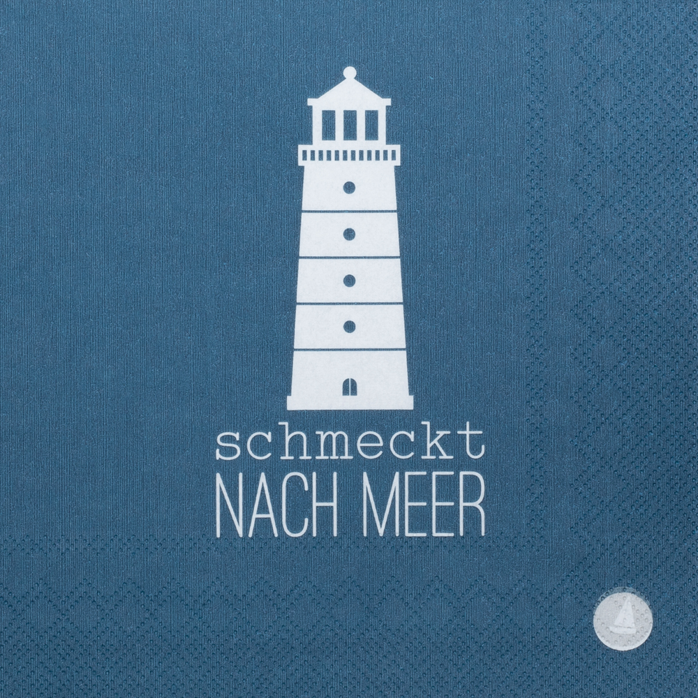 Meer als Worte - Serviette "Schmeckt nach Meer"