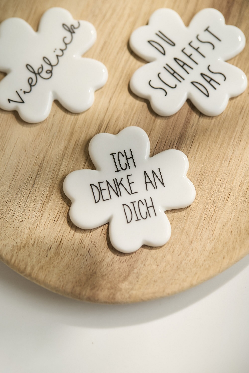 Schokoladentasse, Keksaufsteller, Keks, Motivklixé, Ich denke an dich