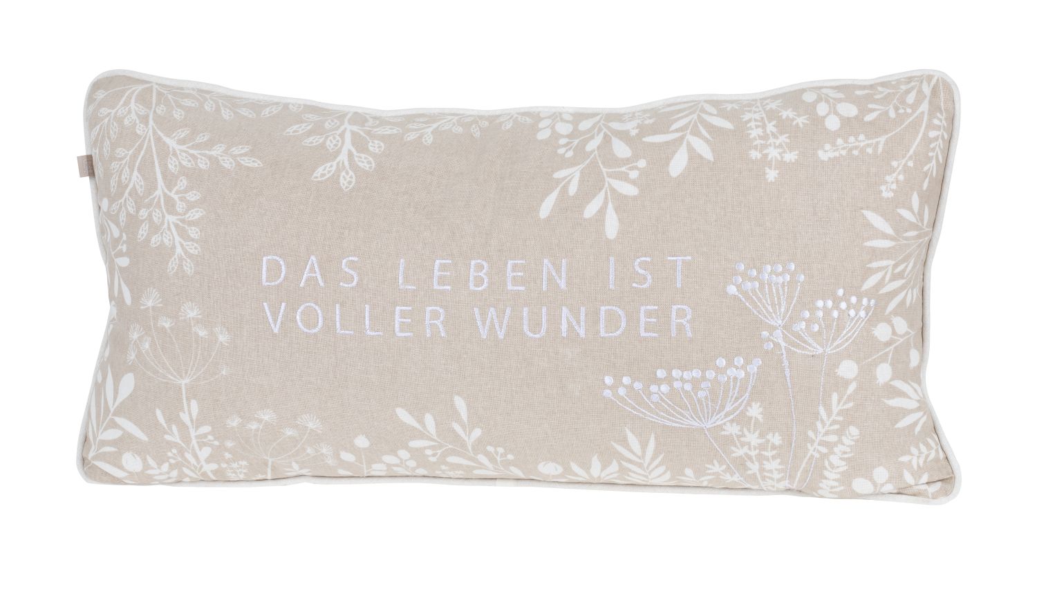 f_0016853_result Kissen Wundergarten "Das Leben ist" 60x30 cm