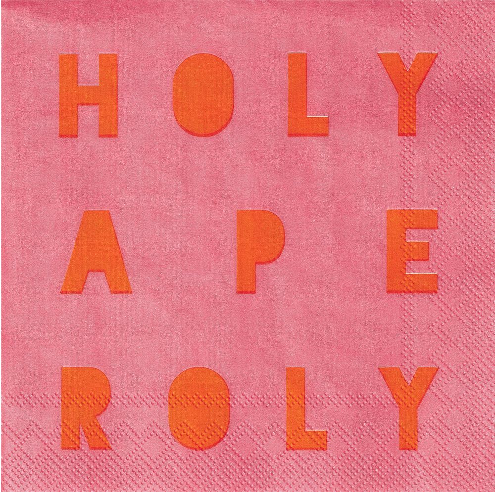 Cocktailserviette "Holy Aperoly" Dekoration für Ihr Zuhause, Teppich, Text