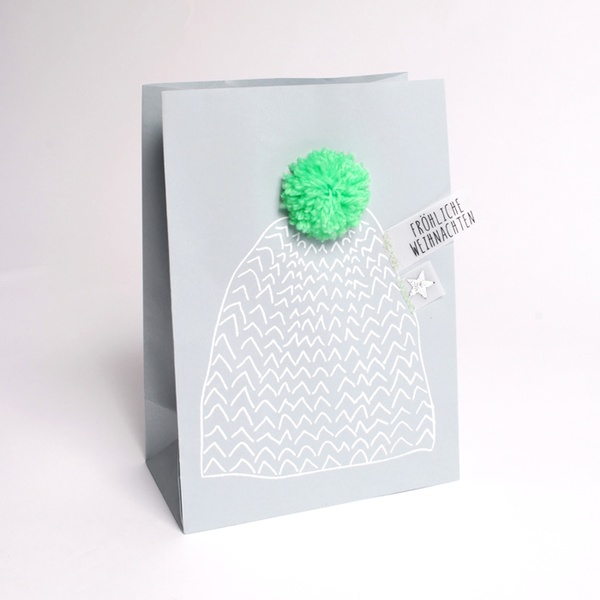 Winter PomPom Tüte "Mütze"
