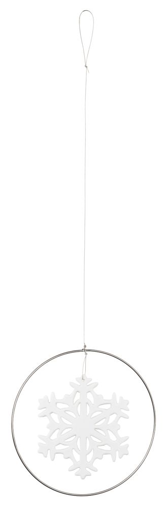 Schneekristall Ornament, silber