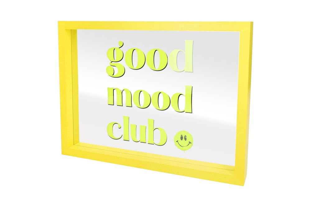 Love Frames Glasbild "Good mood club"
