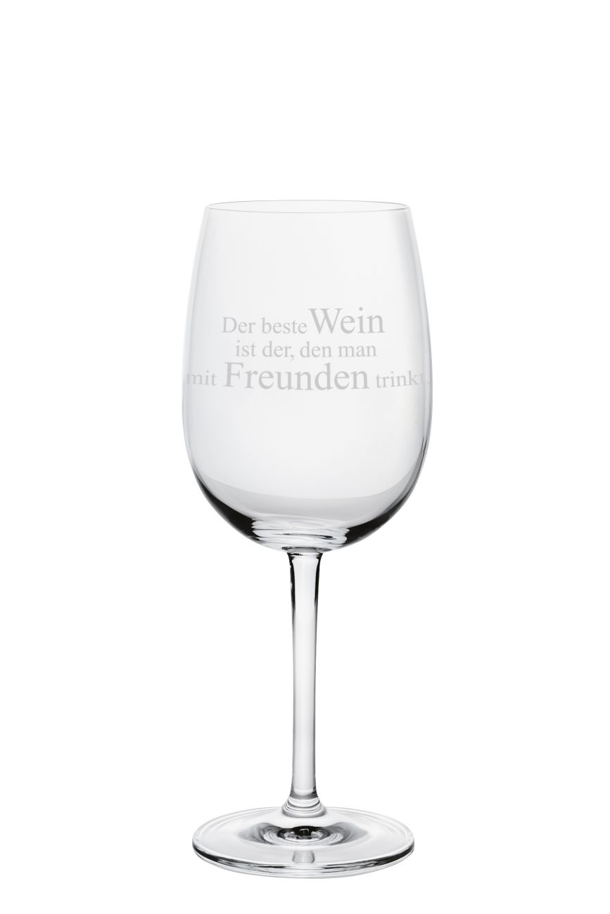 Weinglas "Der beste Wein"