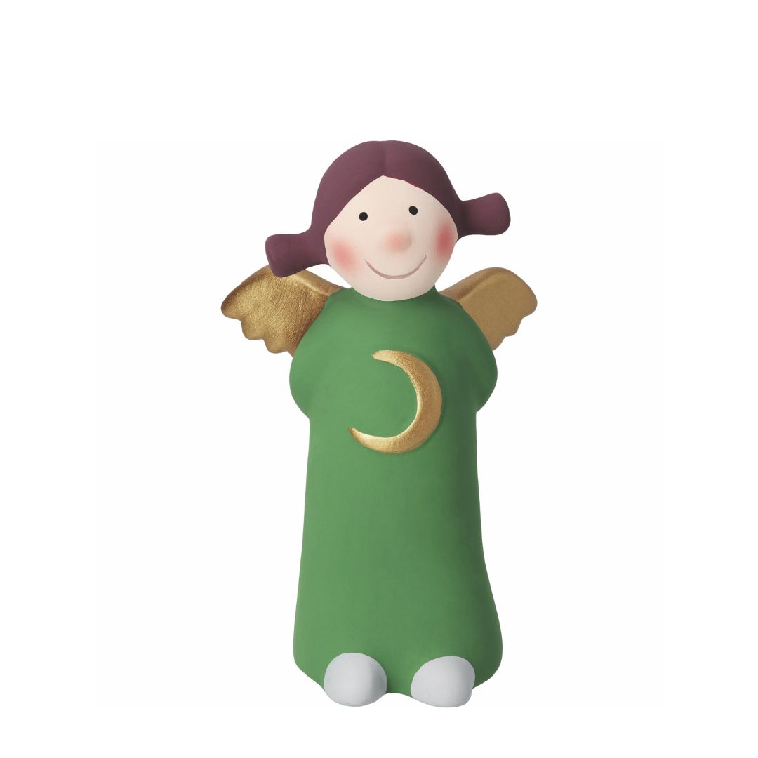 Handbemalte Steinzeug-Engelfigur Himmlische Schwester Pauline Medium Edition 10 von räder