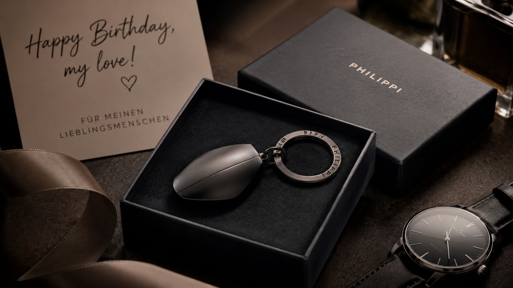 Geschenkbox Schlüsselanhänger mit Nagelknisper
