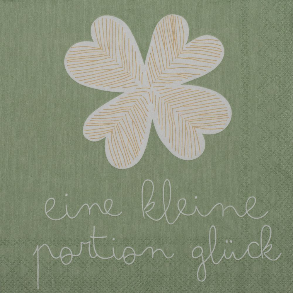 Cocktailserviette "Eine kleine Portion Glück"